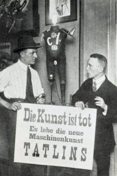 George Grosz and John Heartfield at the 'First International Dada Fair' at Dr. Otto Burchard's, Lützowufer 13, Berlin, 1920. Photo: Robert Sennecke, Akademie der Künste, Berlin, JHA 618/34.1.3.
